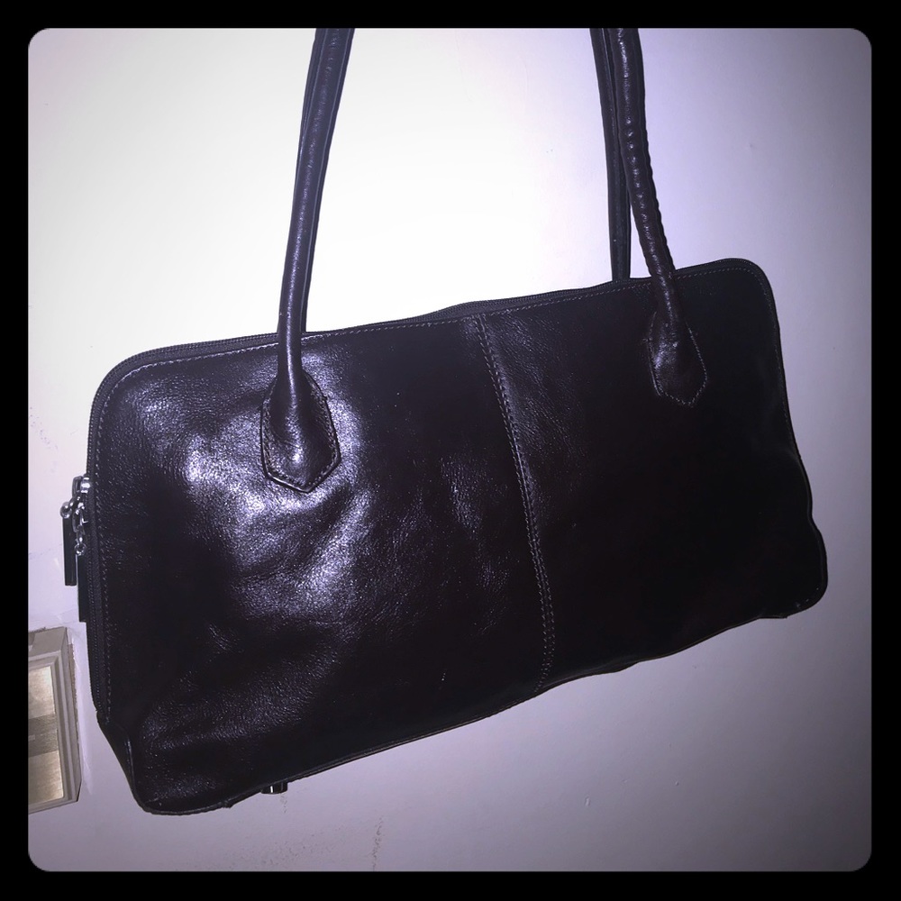 Clarks Brown Leather Classic Shoulderbag